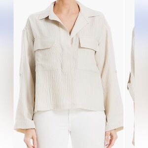 MAX STUDIO Collared Textured Shirt